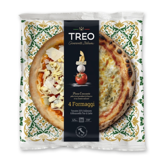 Pizza Croccante 4 Formaggi au levain Naturel TREO