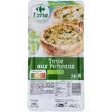Tartes aux poireaux CARREFOUR EXTRA
