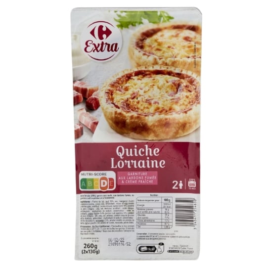 Quiche lorraine CARREFOUR EXTRA
