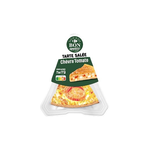 Tarte Salée Chèvre Tomate CARREFOUR BON APPETIT !