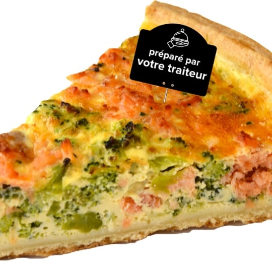 Quiche saumon brocolis