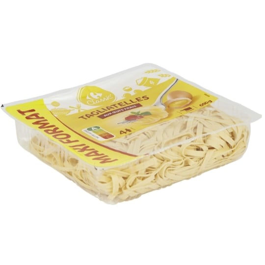 Pâtes fraîches Tagliatelles aux Œufs Frais CARREFOUR CLASSIC'