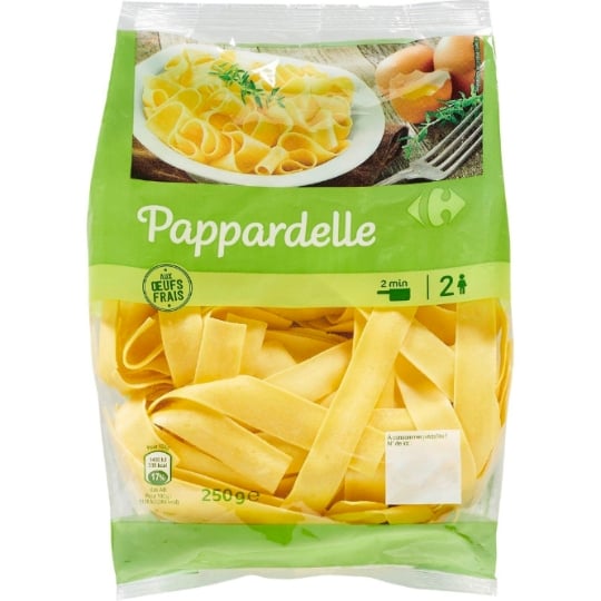 Pâtes Fraîches Pappardelle Aux Oeufs Frais CARREFOUR CLASSIC'