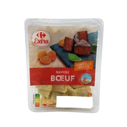 Pâtes fraîches ravioli bœuf CARREFOUR EXTRA