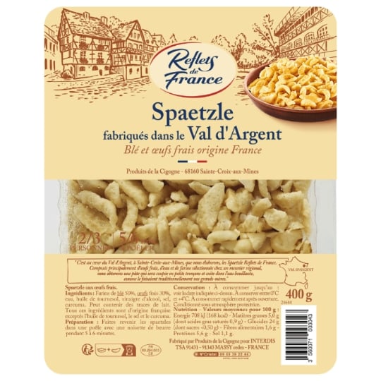 Pâtes Spaetzle aux œufs frais REFLETS DE FRANCE