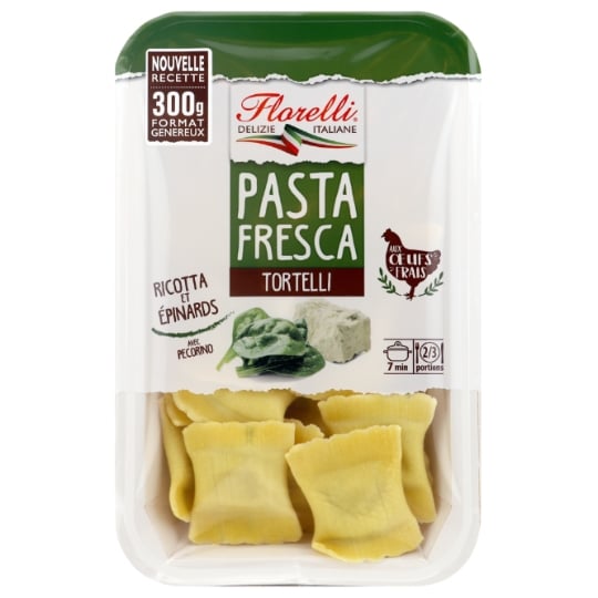 Pâtes Fraîches Tortelli Ricotta et Epinards FLORELLI