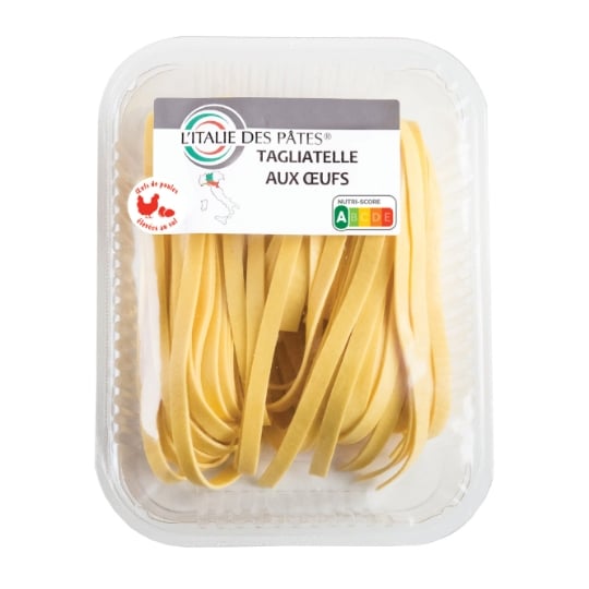 Pâtes fraîches Tagliatelles aux œufs L'ITALIE DES PATES