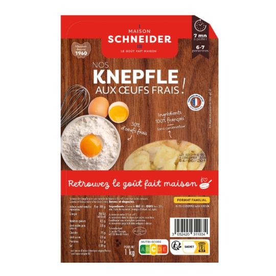 Knepfle aux Œufs Frais MAISON SCHNEIDER