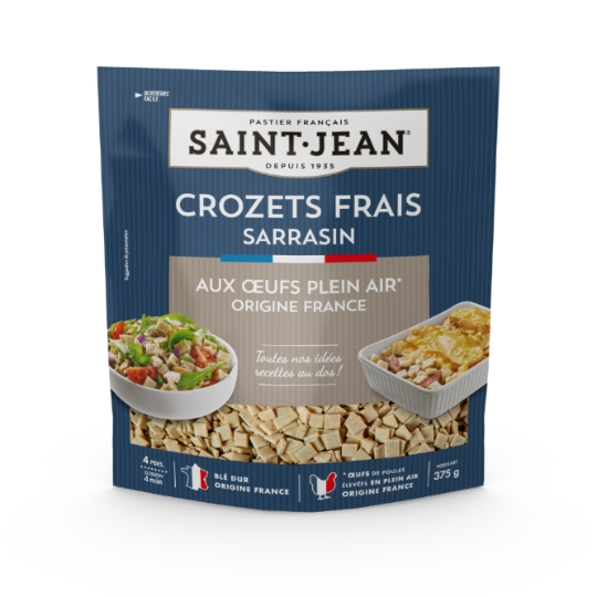 Crozets Frais Sarrasin aux Œufs Plein Air Origine France SAINT-JEAN