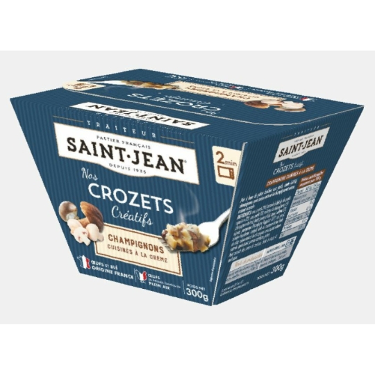 Crozets Champignons Cuisinés à la Crème SAINT-JEAN
