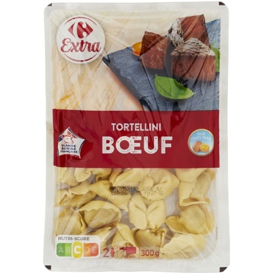 Pâtes Fraîches Tortellini Bœuf CARREFOUR EXTRA