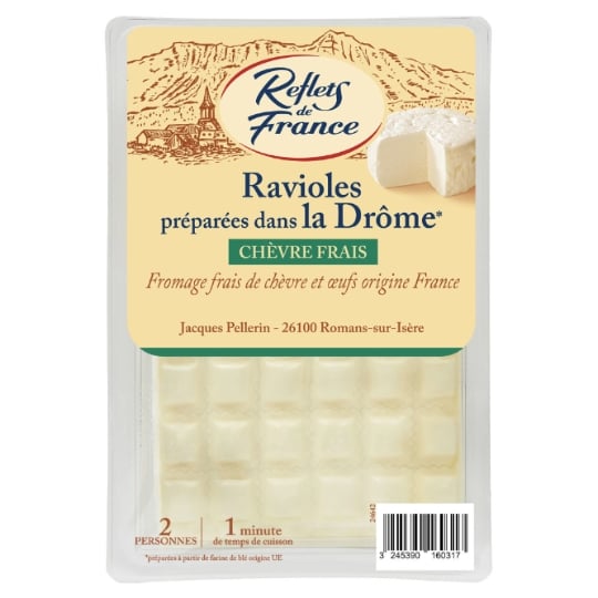 Pâtes Fraîches Ravioles Au Chèvre De La Drôme REFLETS DE FRANCE
