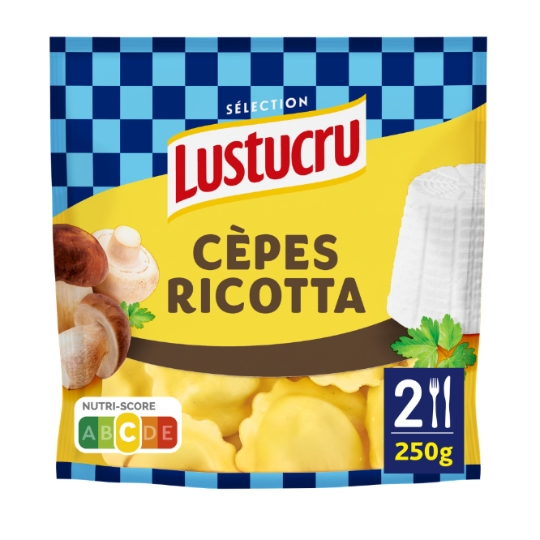 Pâtes Fraîches Girasoli Cèpes Parmesan LUSTUCRU