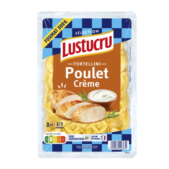 Pâtes Fraîches Fraîches Tortellini Poulet Crème LUSTUCRU