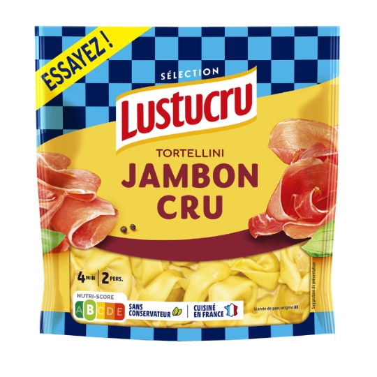 Pâtes Fraîches Tortellini Jambon Cru LUSTUCRU