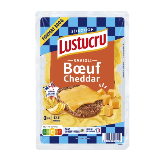 Ravioli Bœuf Cheddar LUSTUCRU