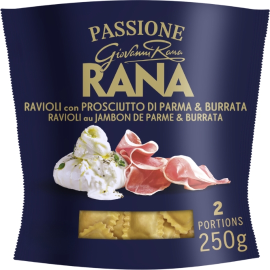 Pâtes fraîches Ravioli Jambon de Parme & Burrata RANA