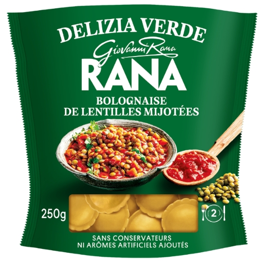 Pâtes Fraiches Ravioli Bolognaise de Lentilles Mijotées RANA