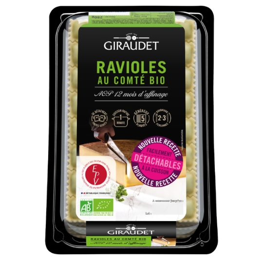 Ravioles AOP au Comté Bio 12 Mois d'Affinage GIRAUDET