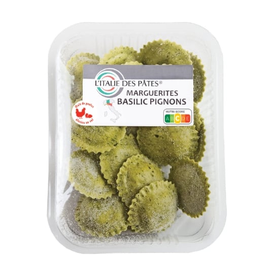 Pâtes Fraîches Marguerites Basilic Pignons L'ITALIE DES PATES