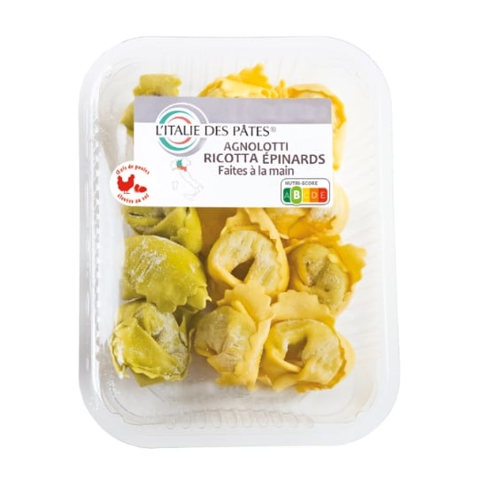 Pâtes Fraîches Agnolotti Ricotta Épinards L'ITALIE DES PATES