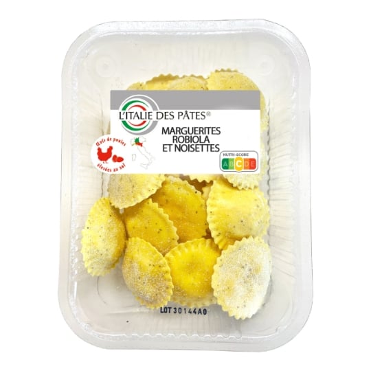 Pâtes fraîches Marguerittes Robiola et noisettes L'ITALIE DES PATES