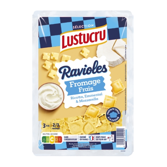 Pâtes Mini Ravioli au Fromage LUSTUCRU SELECTION