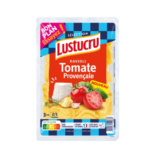 Pâtes Fraîches Ravioli Tomate Provençale LUSTUCRU SELECTION