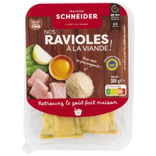 Ravioles à la Viande IGP Schwäbische Maultaschen MAISON SCHNEIDER
