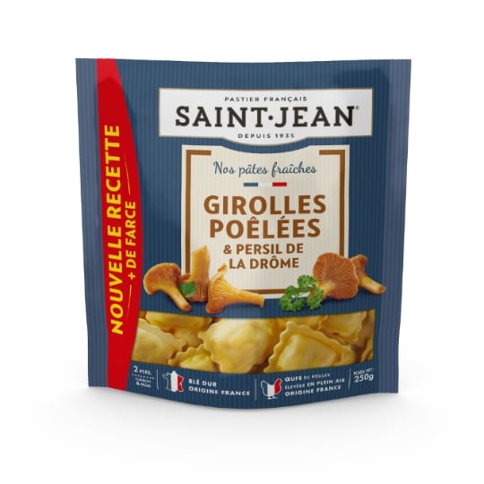 Pâtes Fraîches Girolles Poêlées et Persil de la Drôme SAINT JEAN