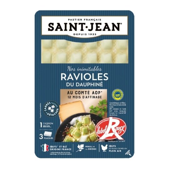 Ravioles du Dauphiné AOP au Comté 12 Mois d'Affinage Label Rouge SAINT-JEAN