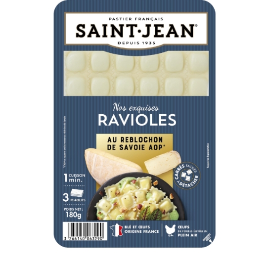 Ravioles AOP au Reblochon de Savoie SAINT-JEAN
