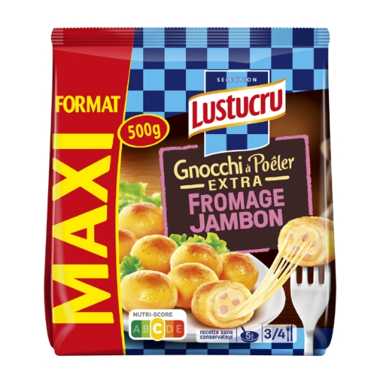 Gnocchi à Poêler Fourré Jambon Fromage Extra LUSTUCRU