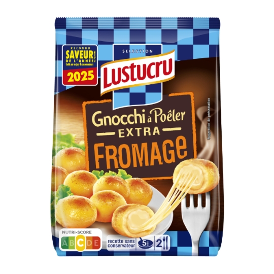 Pâtes Fraiches Gnocchi à Poêler Extra Fromage LUSTUCRU