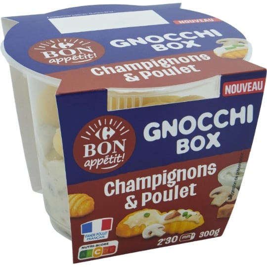 Gnocchi  Box champignon poulet CARREFOUR BON APPETIT !