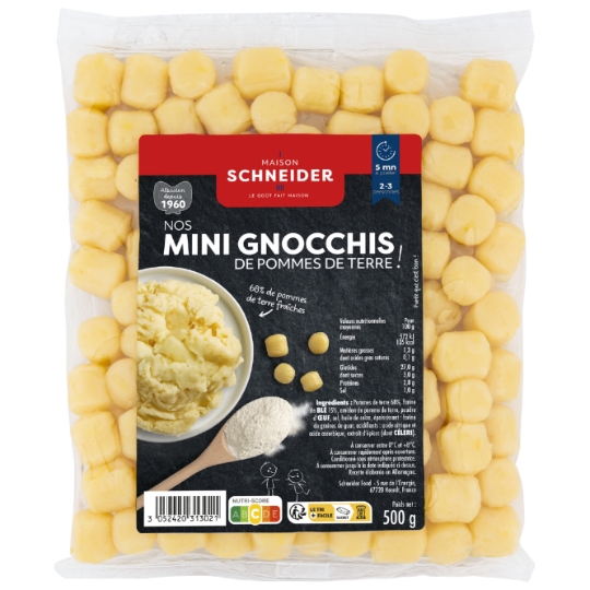Gnocchi Mini de Pommes de Terre Fraîches MAISON SCHNEIDER