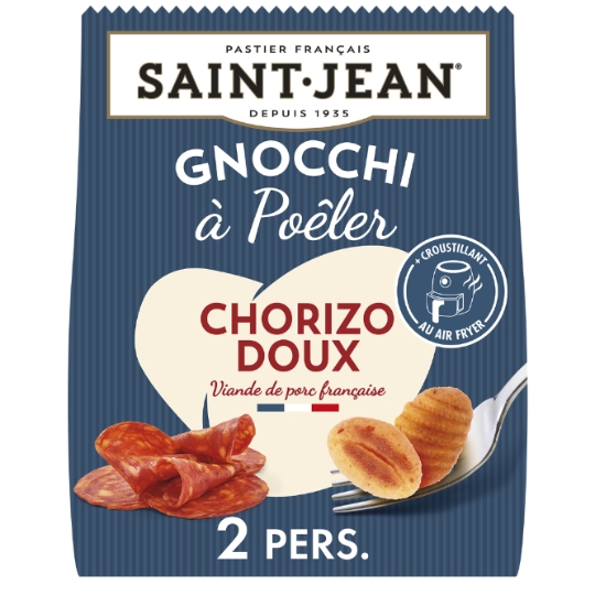 Pâtes Fraîches Gnocchi à Poêler Chorizo Doux SAINT JEAN
