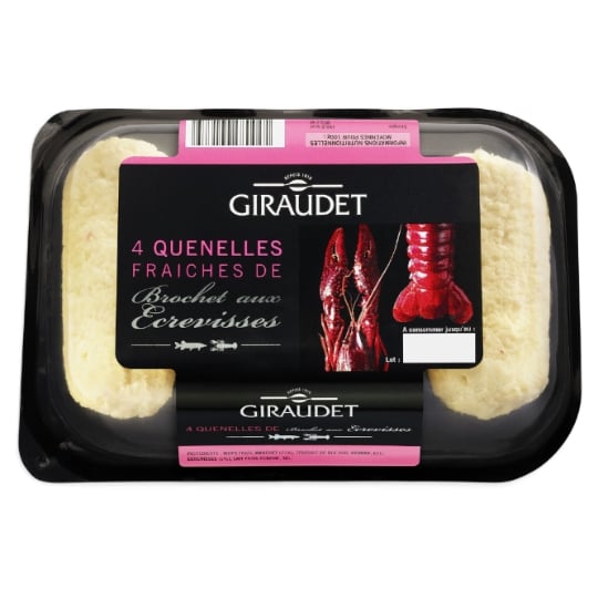Quenelles fraîches de brochet aux écrevisses GIRAUDET
