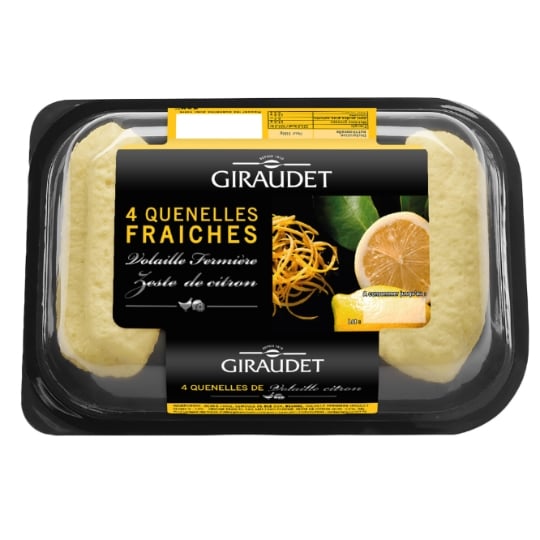 Quenelles Fraîches Volaille Fermière et Zeste de Citron GIRAUDET