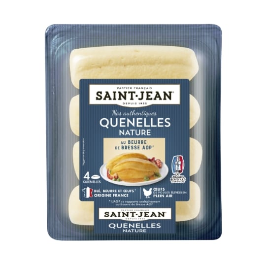 Quenelles  nature au beurre de Bresse AOP SAINT JEAN