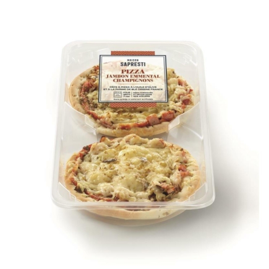 Pizzas jambon emmental champignon SAPRESTI TRAITEUR