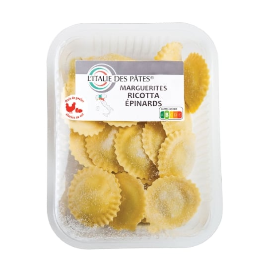 Pâtes Fraîches Marguerites Ricotta Épinards L'ITALIE DES PATES