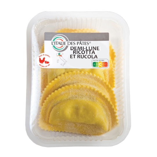 Pâtes Fraîches Demi-Lunes Ricotta Rucola L'ITALIE DES PATES