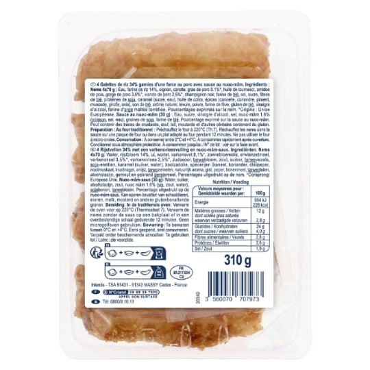 Nems au porc et au porc CARREFOUR