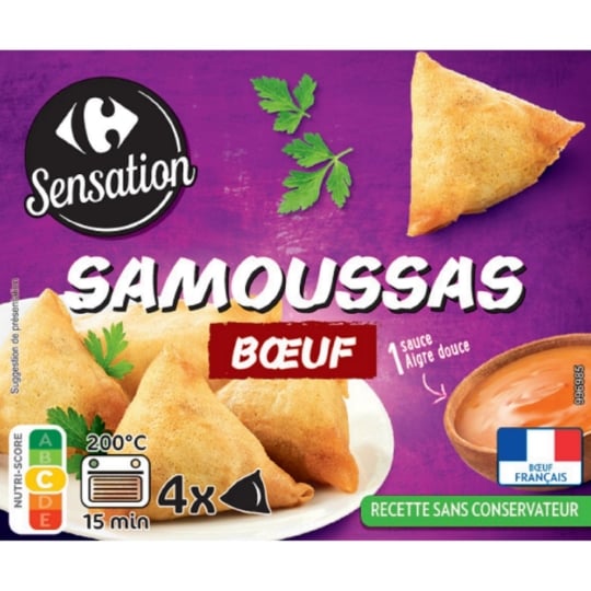 Samossas Bœuf CARREFOUR SENSATION