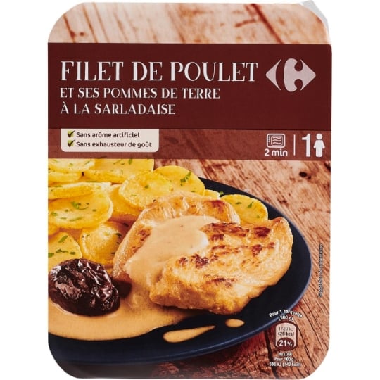 Plat cuisiné poulet pommes de terre CARREFOUR EXTRA