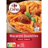 macaroni boulettes sauce tomate macaroni boulettes de viande CARREFOUR EXTRA