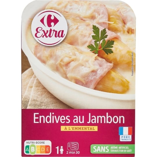 Plat cuisiné endives au jambon CARREFOUR EXTRA