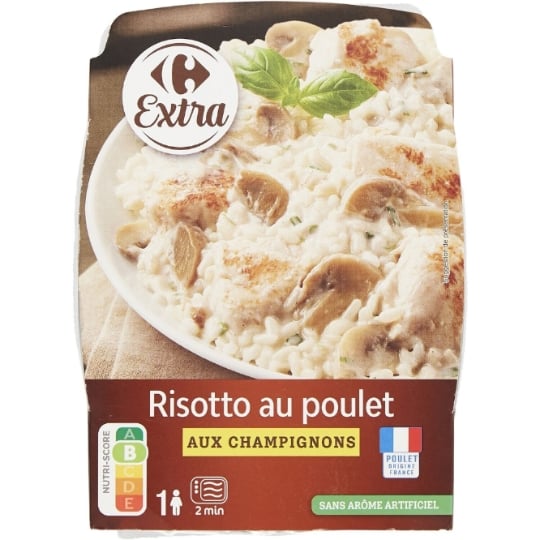 Plat cuisiné risotto poulet champignons CARREFOUR EXTRA