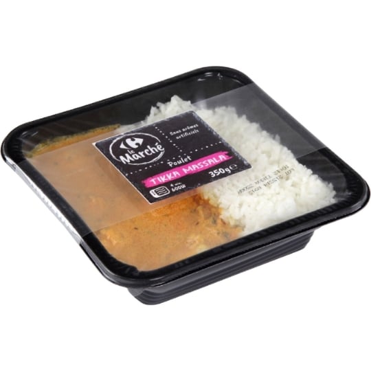 Plat cuisiné poulet tikka massala CARREFOUR LE MARCHE